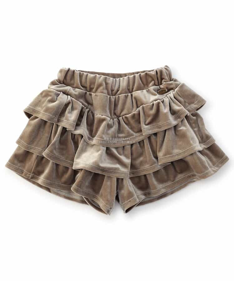 日本童裝 SERAPH 天鵝絨層疊裙褲 80-140cm 女童款 秋季 PANTS