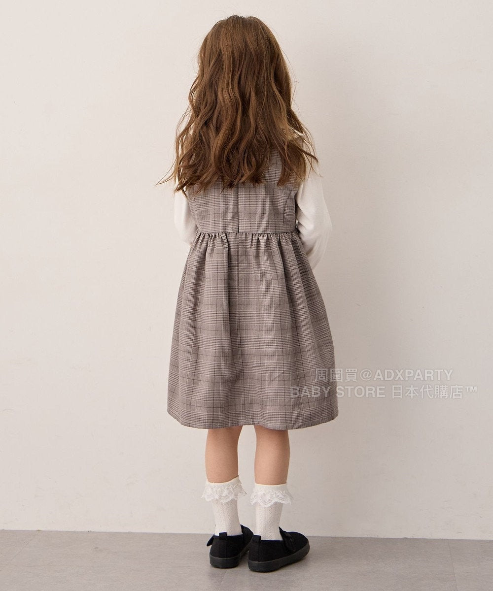 日本童裝 aF#a325 音符連身裙 110-160cm 女童款 秋季 DRESSES 面試/宴會/表演
