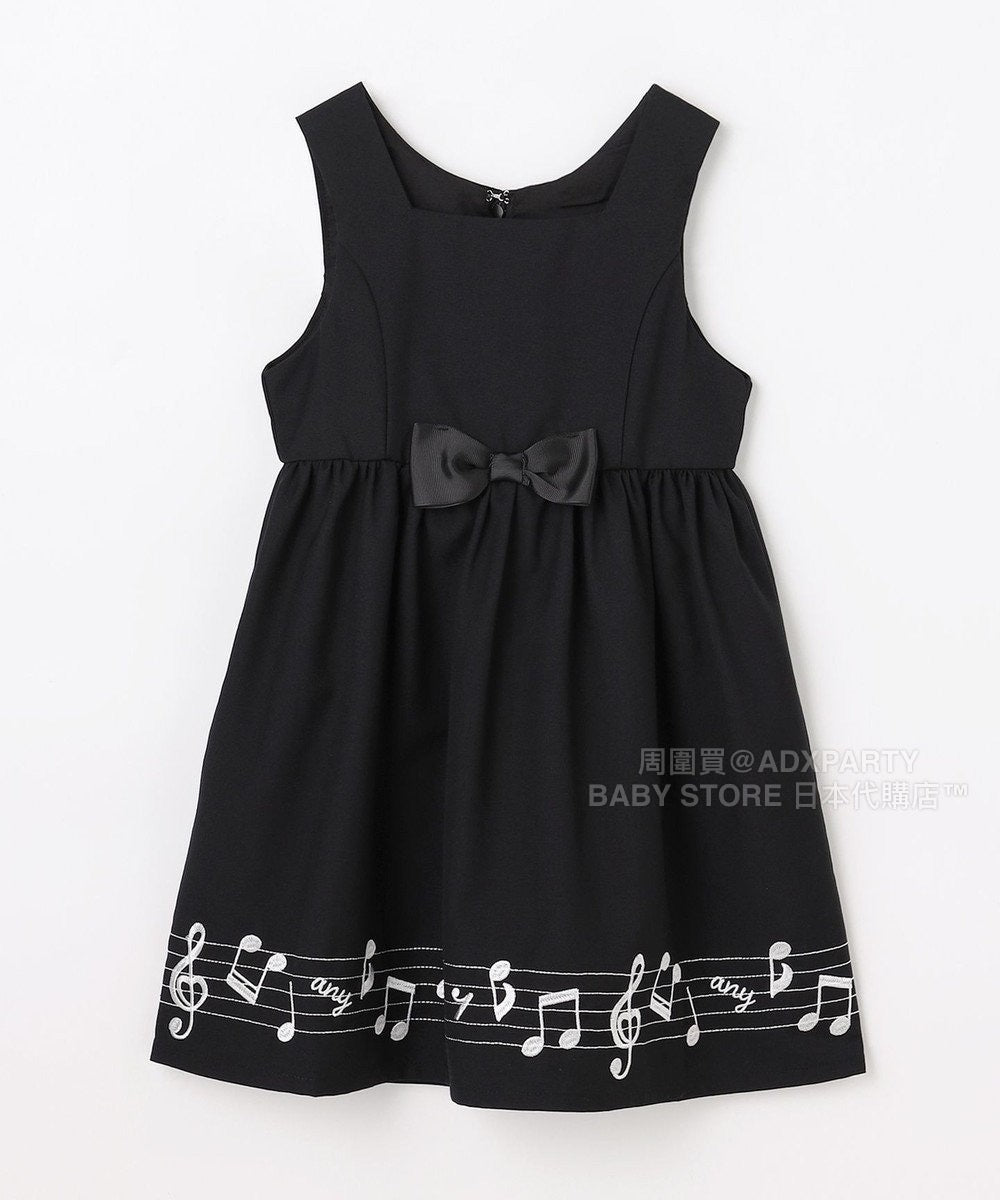 日本童裝 aF#a325 音符連身裙 110-160cm 女童款 秋季 DRESSES 面試/宴會/表演
