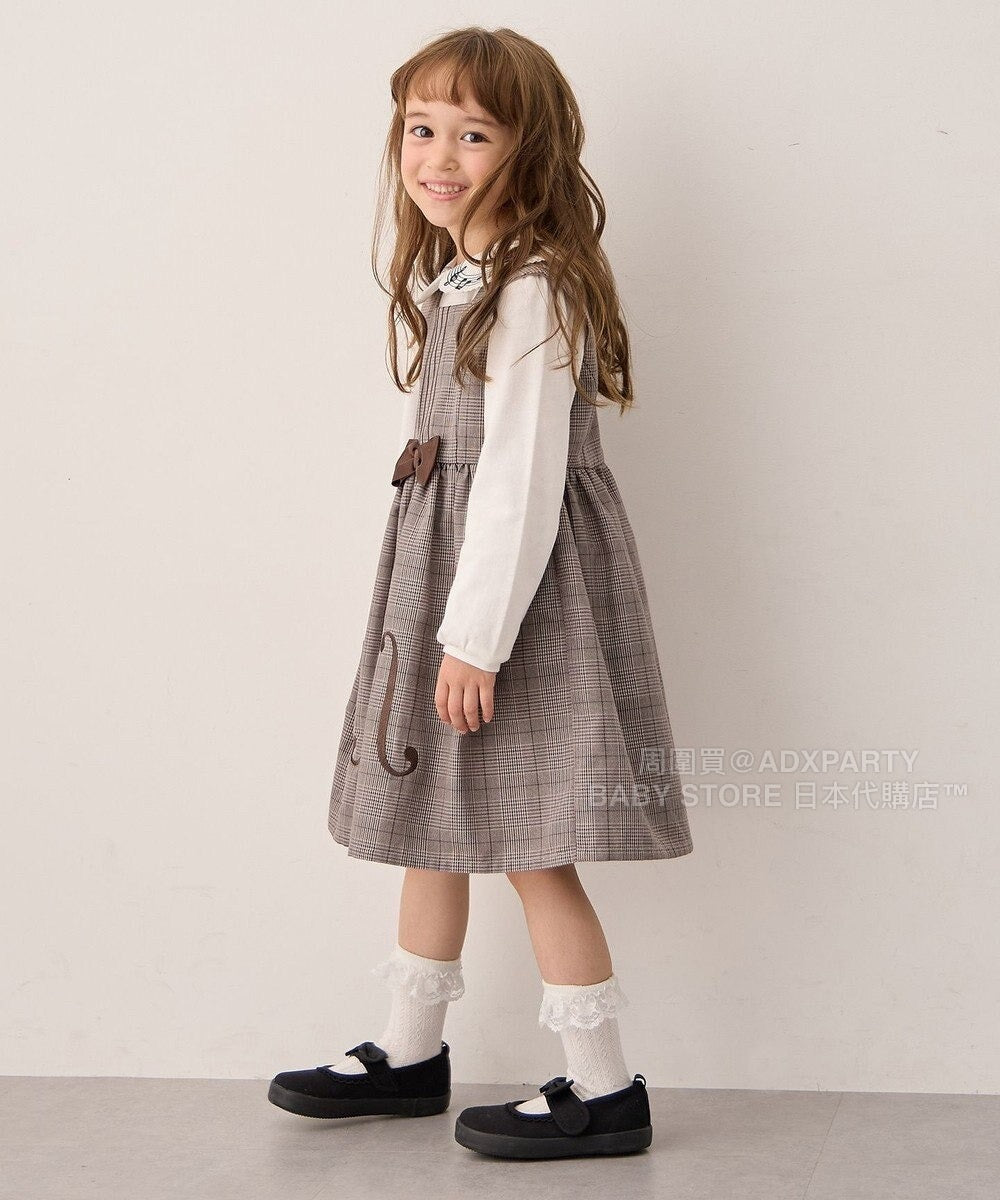 日本童裝 aF#a325 音符連身裙 110-160cm 女童款 秋季 DRESSES 面試/宴會/表演