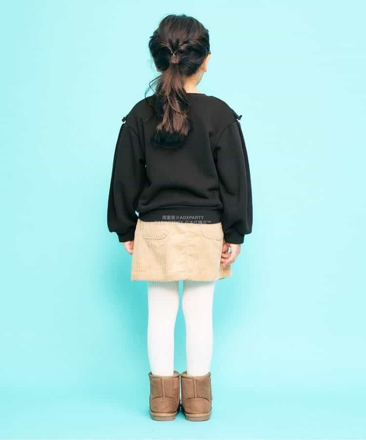 日本童裝 SERAPH 領口珍珠絲帶衛衣 90-140cm 女童款 秋季 TOPS