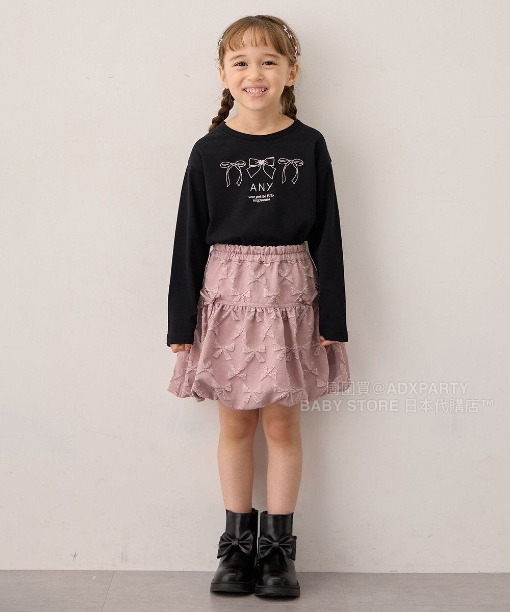 日本童裝 aF#a325 蝴蝶結泡泡短裙 110-160cm 女童款 秋季 SKIRTS
