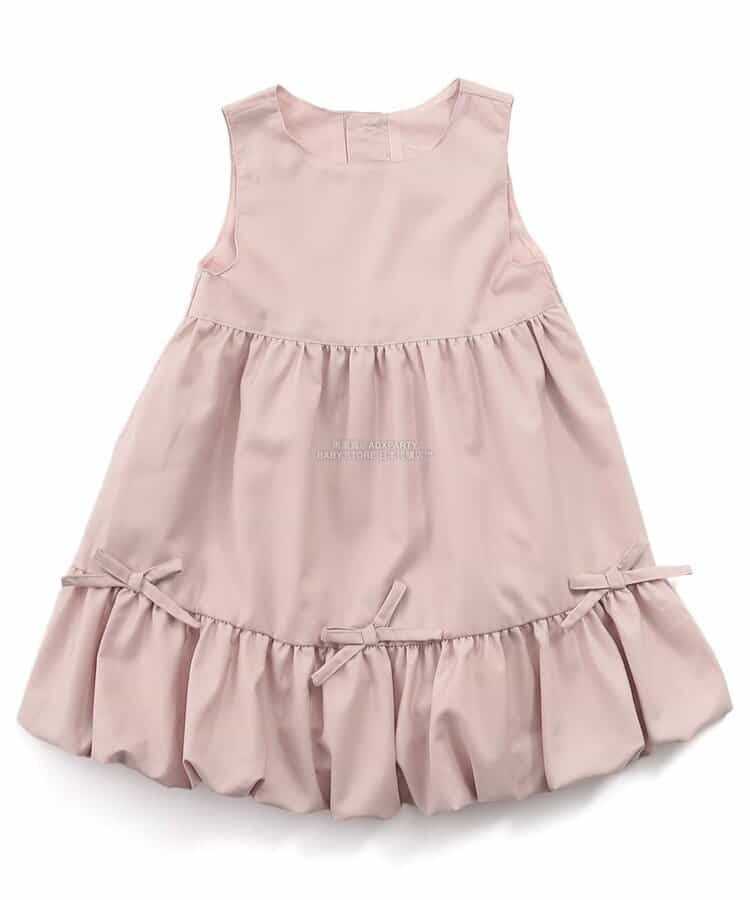 日本童裝 SERAPH 蝴蝶結燈籠泡泡背心裙 80-140cm 女童款 秋季 DRESSES