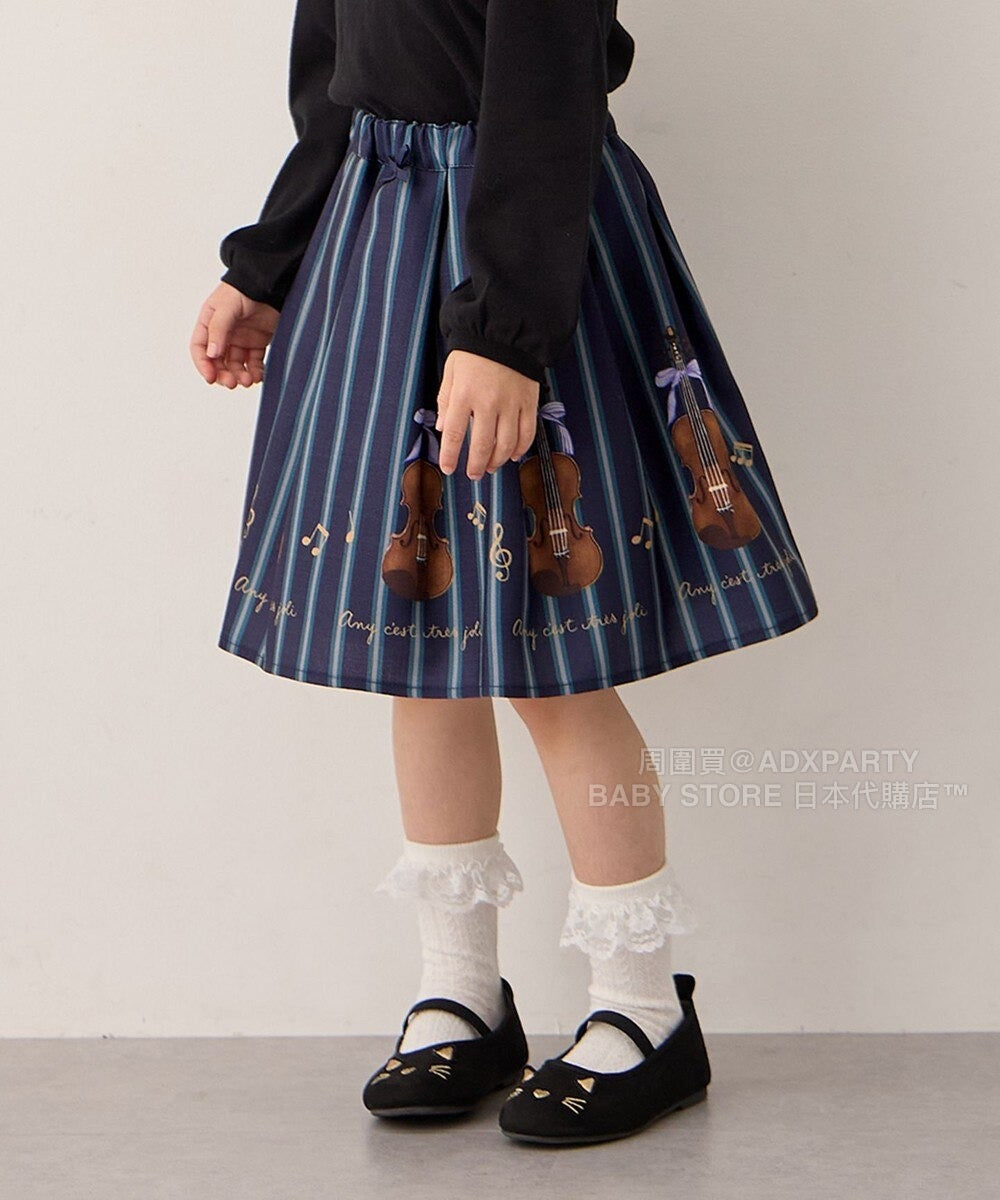 日本童裝 aF#a325 可愛印花短裙 110-160cm 女童款 秋季 SKIRTS