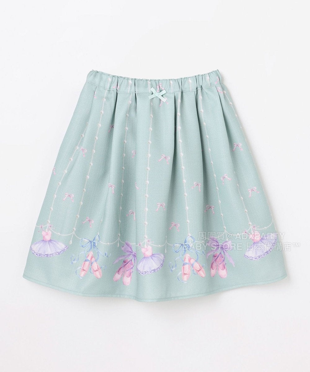 日本童裝 aF#a325 可愛印花短裙 110-160cm 女童款 秋季 SKIRTS