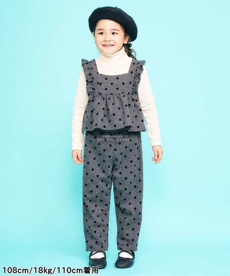 日本童裝 SERAPH麻花提花高領上衣 80-140cm 女童款 秋季 TOPS