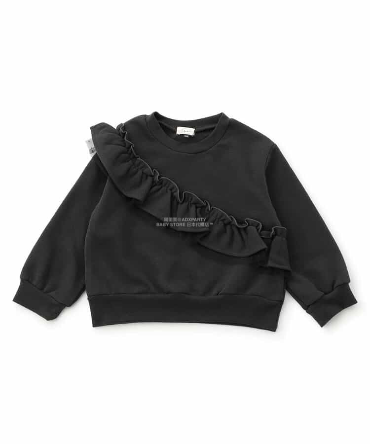 日本童裝 SERAPH 彩色荷葉邊衛衣 80-140cm 女童款 秋季 TOPS