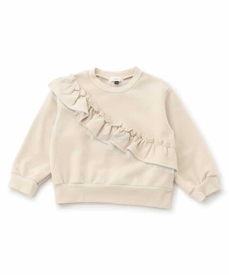 日本童裝 SERAPH 彩色荷葉邊衛衣 80-140cm 女童款 秋季 TOPS