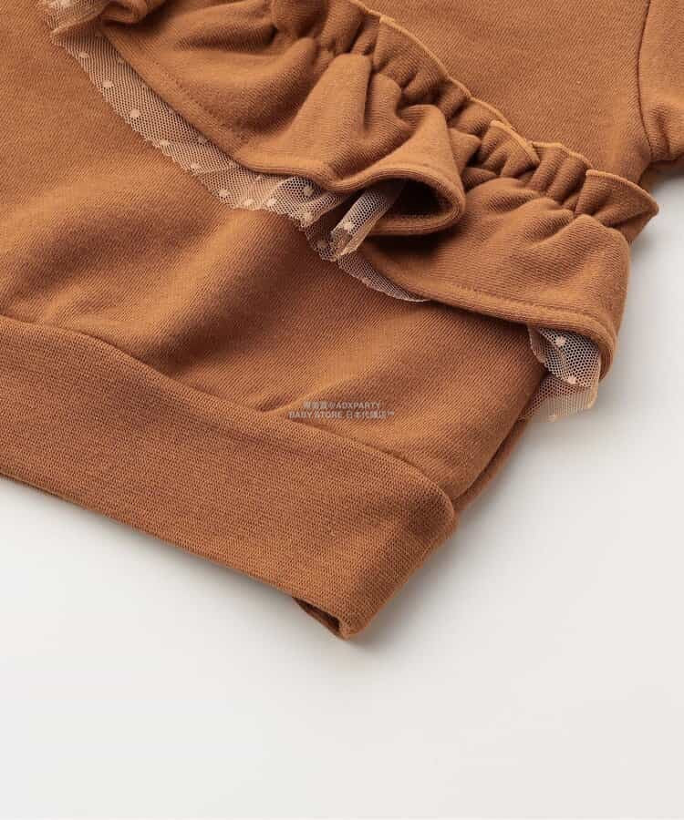 日本童裝 SERAPH 彩色荷葉邊衛衣 80-140cm 女童款 秋季 TOPS