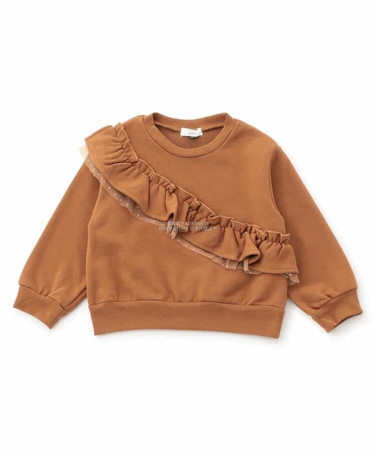 日本童裝 SERAPH 彩色荷葉邊衛衣 80-140cm 女童款 秋季 TOPS