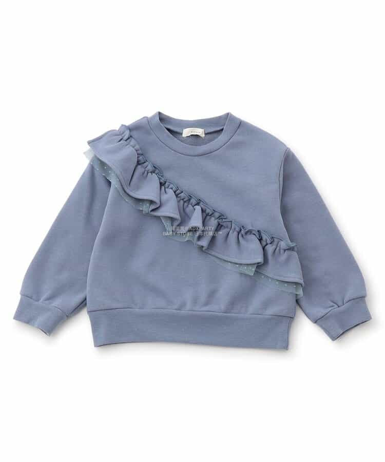 日本童裝 SERAPH 彩色荷葉邊衛衣 80-140cm 女童款 秋季 TOPS