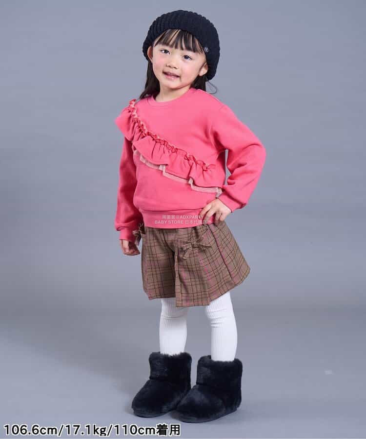 日本童裝 SERAPH 彩色荷葉邊衛衣 80-140cm 女童款 秋季 TOPS