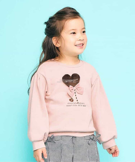 日本童裝 SERAPH 立體圖案衛衣 80-140cm 女童款 秋季 TOPS