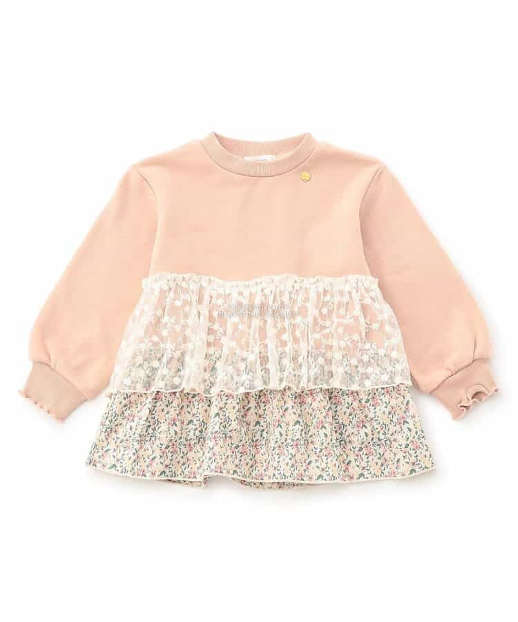 日本童裝 SERAPH 層層蕾絲上衣 80-140cm 女童款 秋季 TOPS