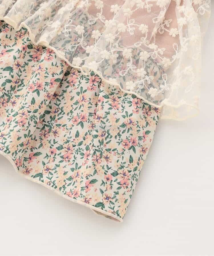 日本童裝 SERAPH 層層蕾絲上衣 80-140cm 女童款 秋季 TOPS