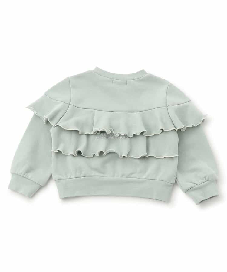 日本童裝 SERAPH 後背荷葉邊衛衣 80-140cm 女童款 秋季 TOPS