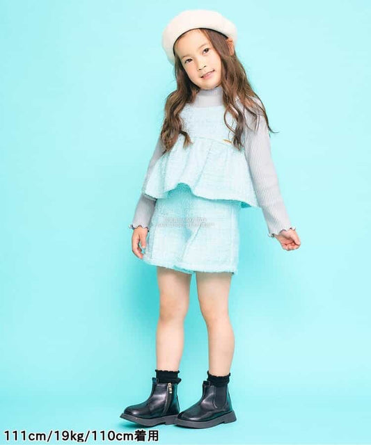 日本童裝 SERAPH 吊帶上衣兩件套裝 80-140cm 女童款 秋季 TOPS