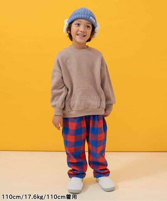日本童裝 BREEZE 抓毛貼布衛衣 80-140cm 男童款/女童款 冬季 TOPS