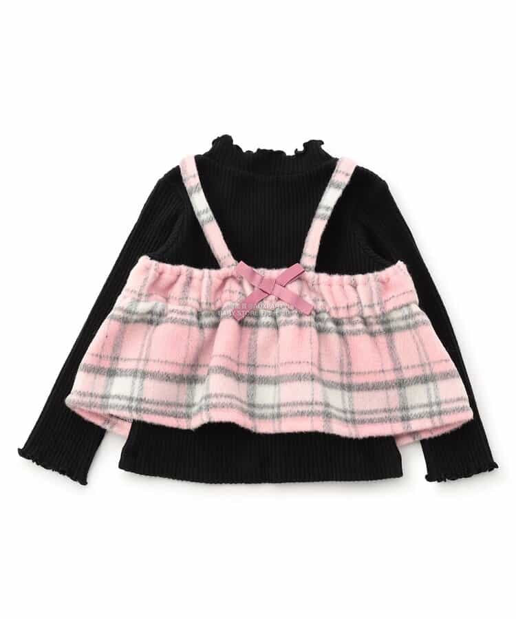 日本童裝 SERAPH 吊帶上衣兩件套裝 80-140cm 女童款 秋季 TOPS