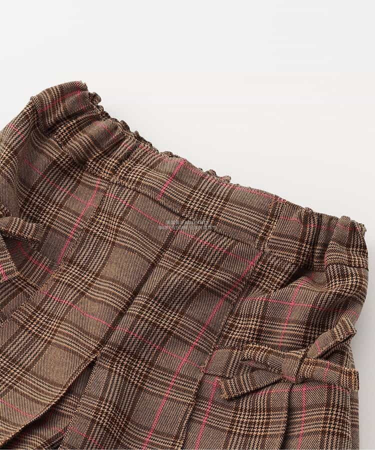日本童裝 SERAPH 蝴蝶結百摺裙褲 80-140cm 女童款 秋季 PANTS