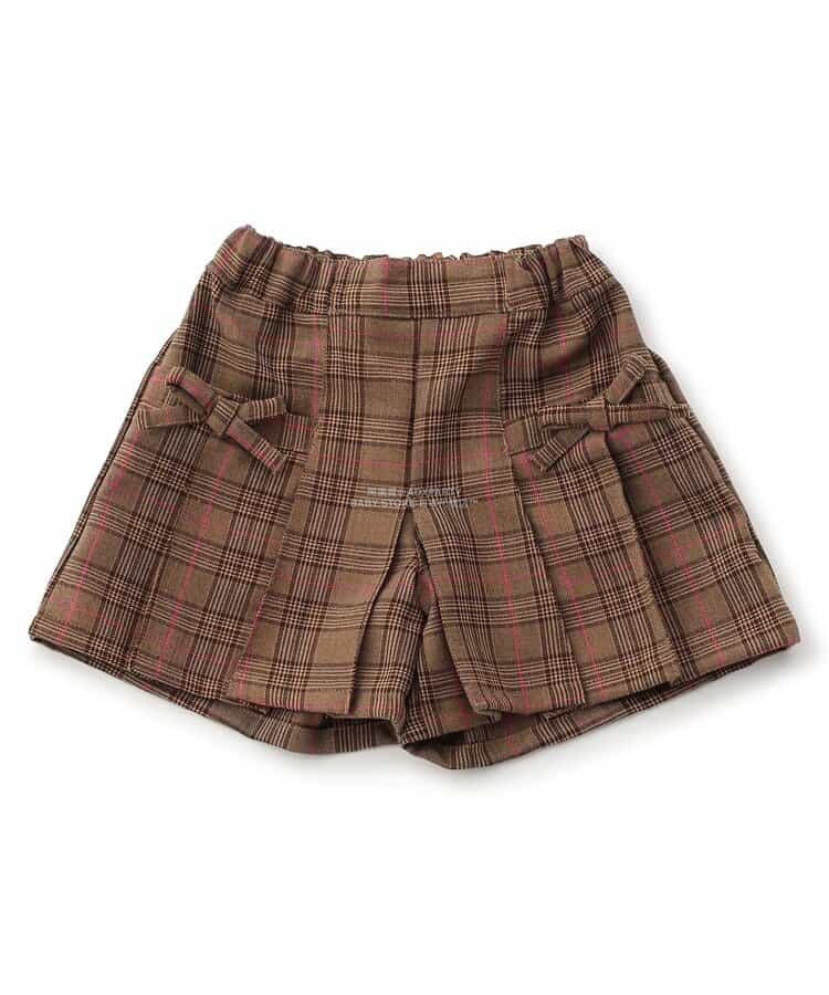 日本童裝 SERAPH 蝴蝶結百摺裙褲 80-140cm 女童款 秋季 PANTS