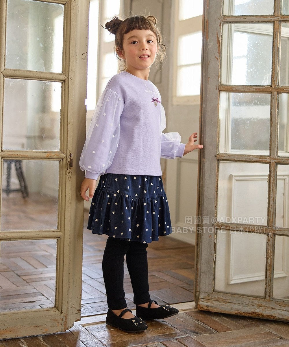 日本童裝 aF#a325 假兩件裙連打底褲 90-140cm 女童款 秋季 SKIRTS PANTS