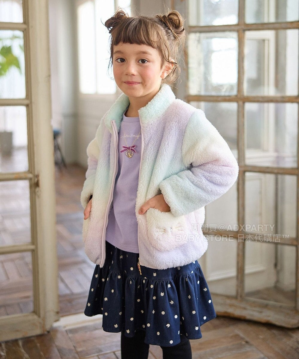 日本童裝 aF#a325 網紗泡泡袖衛衣 110-160cm 女童款 秋季 TOPS