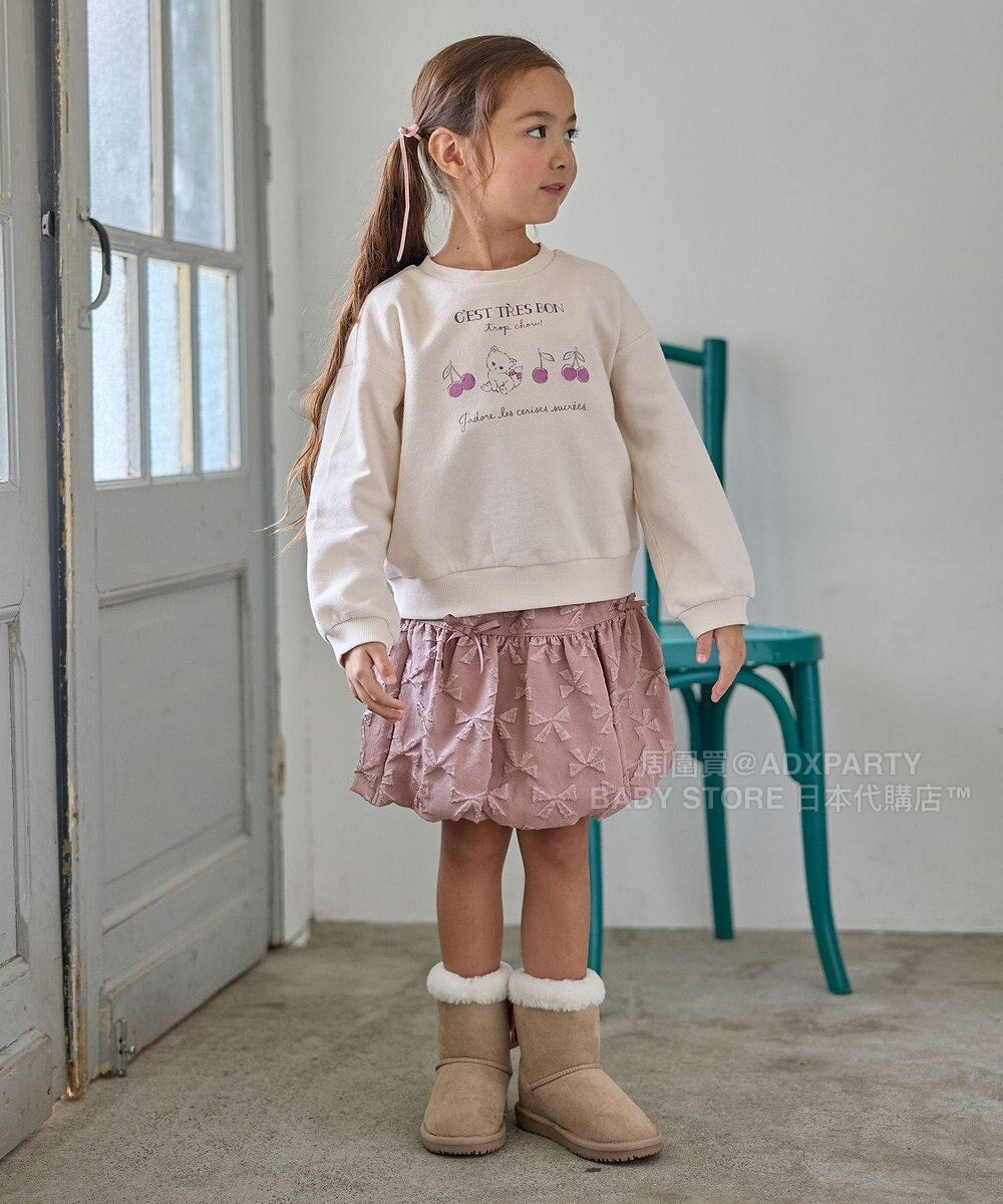 日本童裝 aF#a325 蝴蝶結泡泡短裙 110-160cm 女童款 秋季 SKIRTS