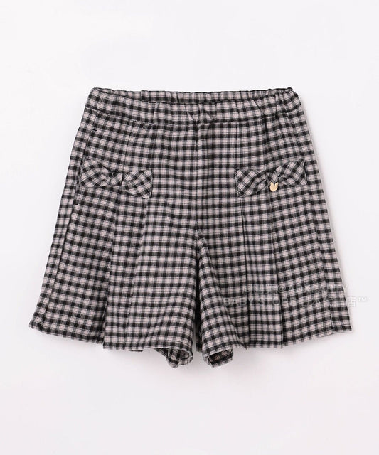 日本童裝 aF#a325 格仔短褲 110-160cm 女童款 秋季 PANTS