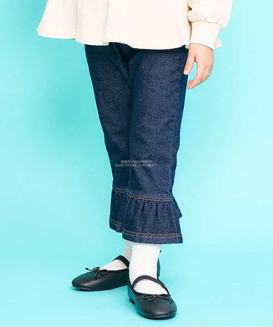 日本童裝 SERAPH 裙邊七分褲 80-140cm 女童款 秋季 PANTS