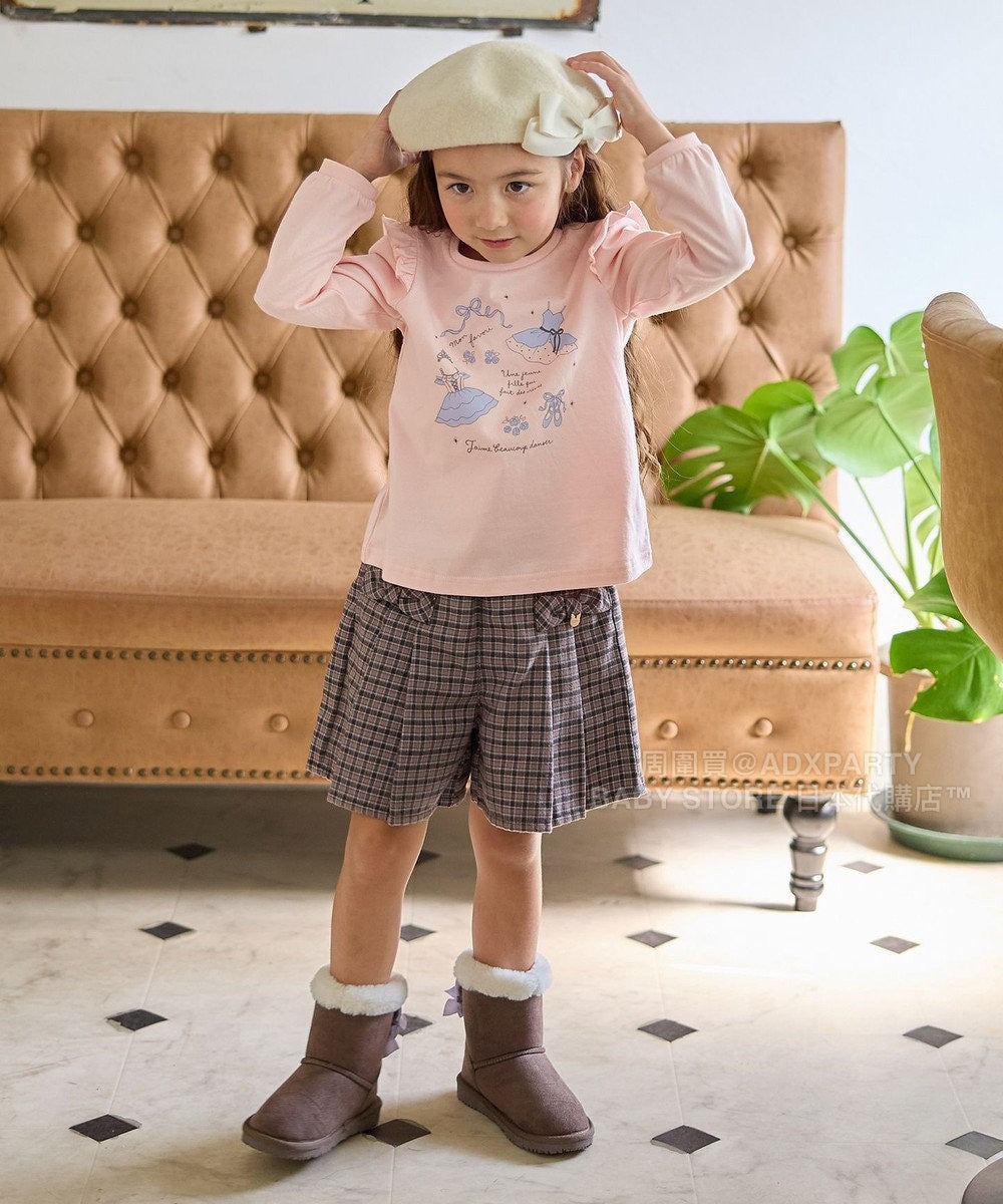 日本童裝 aF#a325 格仔短褲 110-160cm 女童款 秋季 PANTS