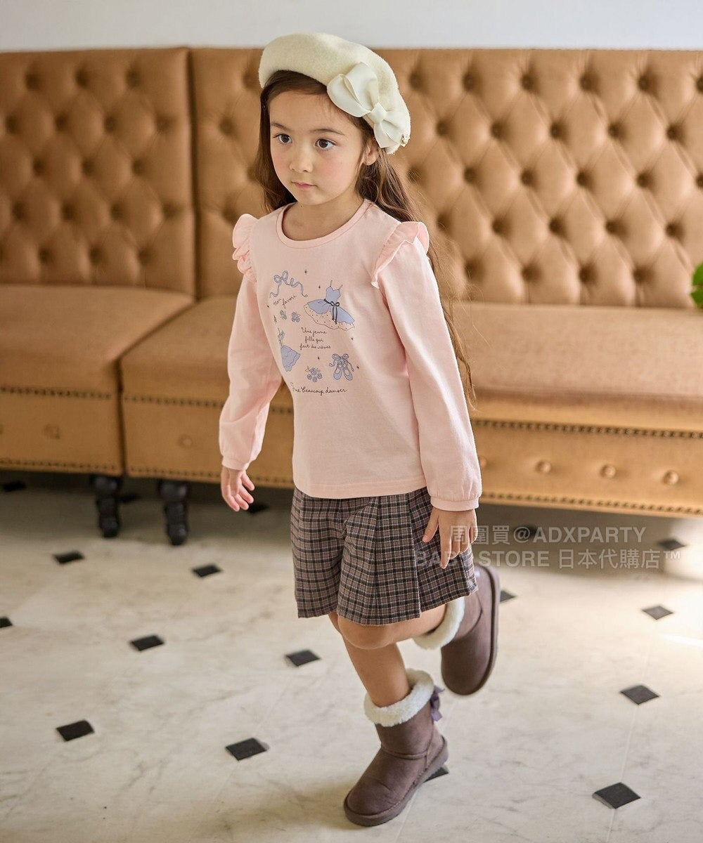 日本童裝 aF#a325 格仔短褲 110-160cm 女童款 秋季 PANTS
