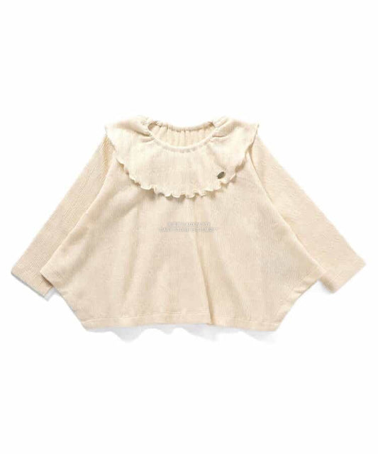 日本童裝 SERAPH 荷葉邊領不規則上衣 80-140cm 女童款 秋季 TOPS