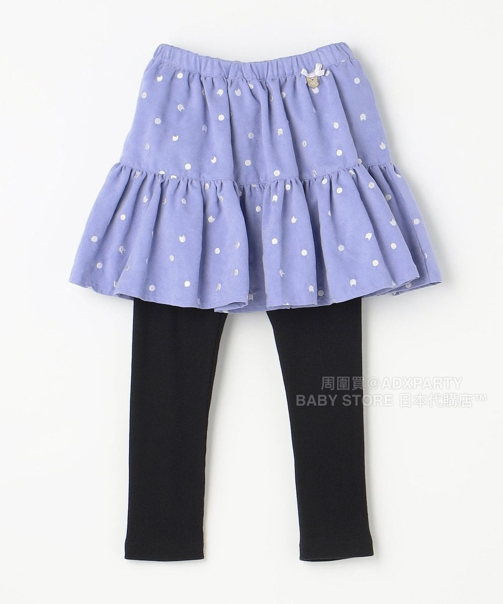 日本童裝 aF#a325 假兩件裙連打底褲 90-140cm 女童款 秋季 SKIRTS PANTS