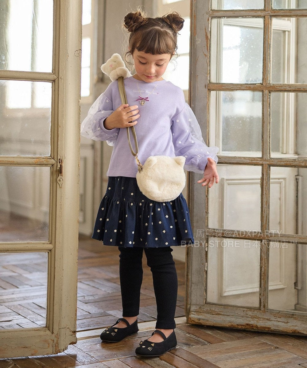 日本童裝 aF#a325 假兩件裙連打底褲 90-140cm 女童款 秋季 SKIRTS PANTS