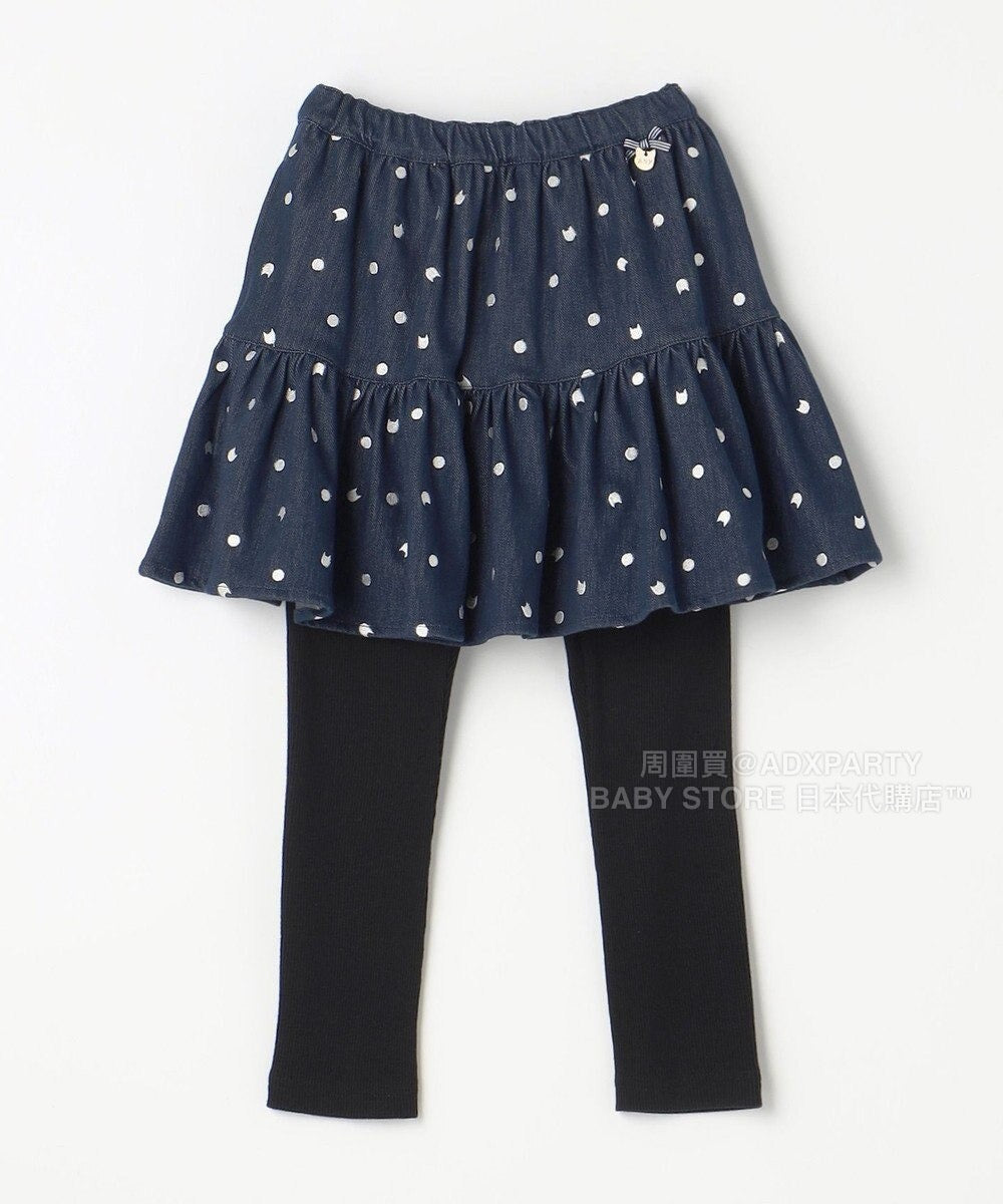 日本童裝 aF#a325 假兩件裙連打底褲 90-140cm 女童款 秋季 SKIRTS PANTS