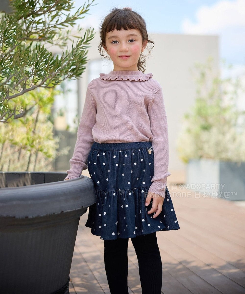 日本童裝 aF#a325 假兩件裙連打底褲 90-140cm 女童款 秋季 SKIRTS PANTS