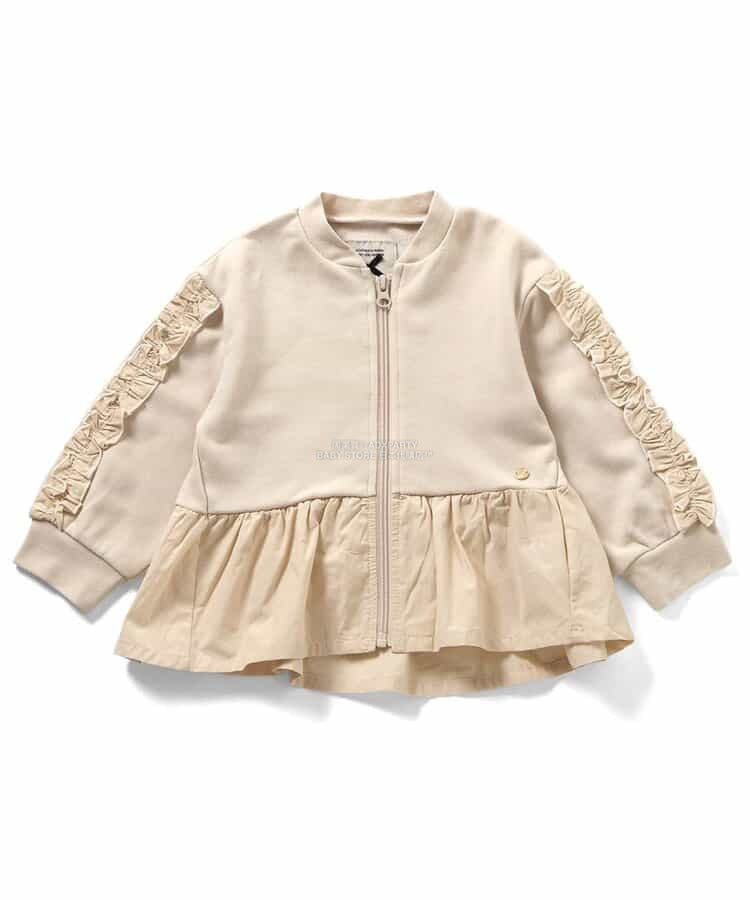 日本童裝 SERAPH 荷葉邊袖子外套 80-140cm 女童款 秋季 OUTERWEAR