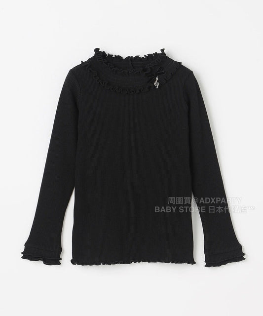 日本童裝 aF#a325 音符吊飾針織上衣 100-160cm 女童款 秋季 TOPS