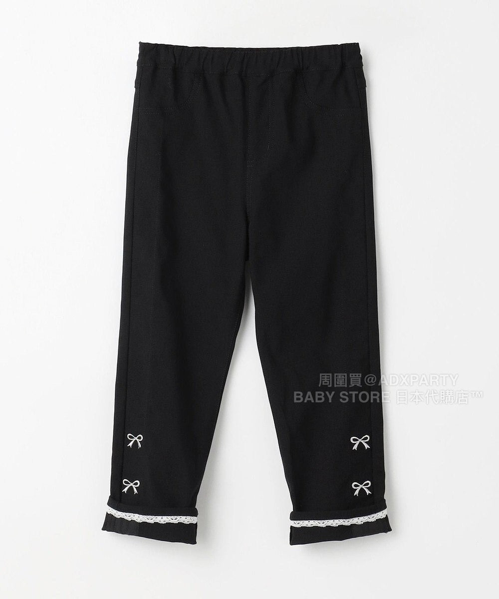 日本童裝 aF#a325 蝴蝶結休閒長褲 100-160cm 女童款 秋季 PANTS