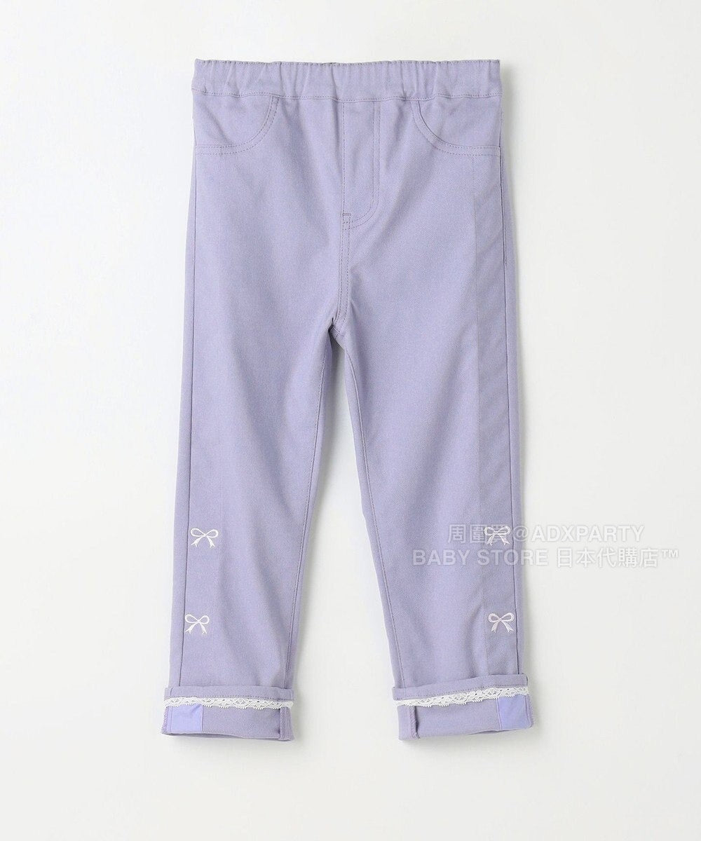 日本童裝 aF#a325 蝴蝶結休閒長褲 100-160cm 女童款 秋季 PANTS