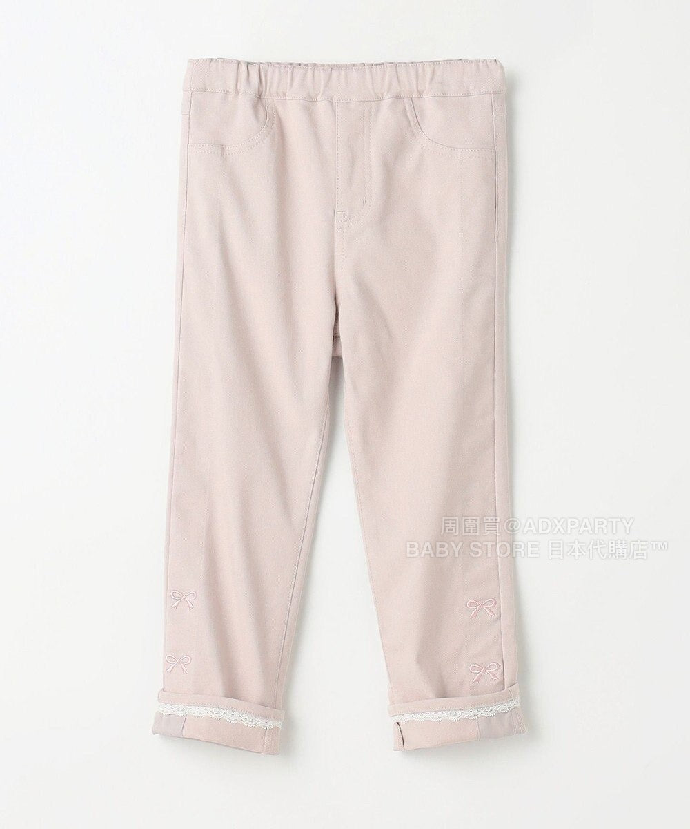 日本童裝 aF#a325 蝴蝶結休閒長褲 100-160cm 女童款 秋季 PANTS
