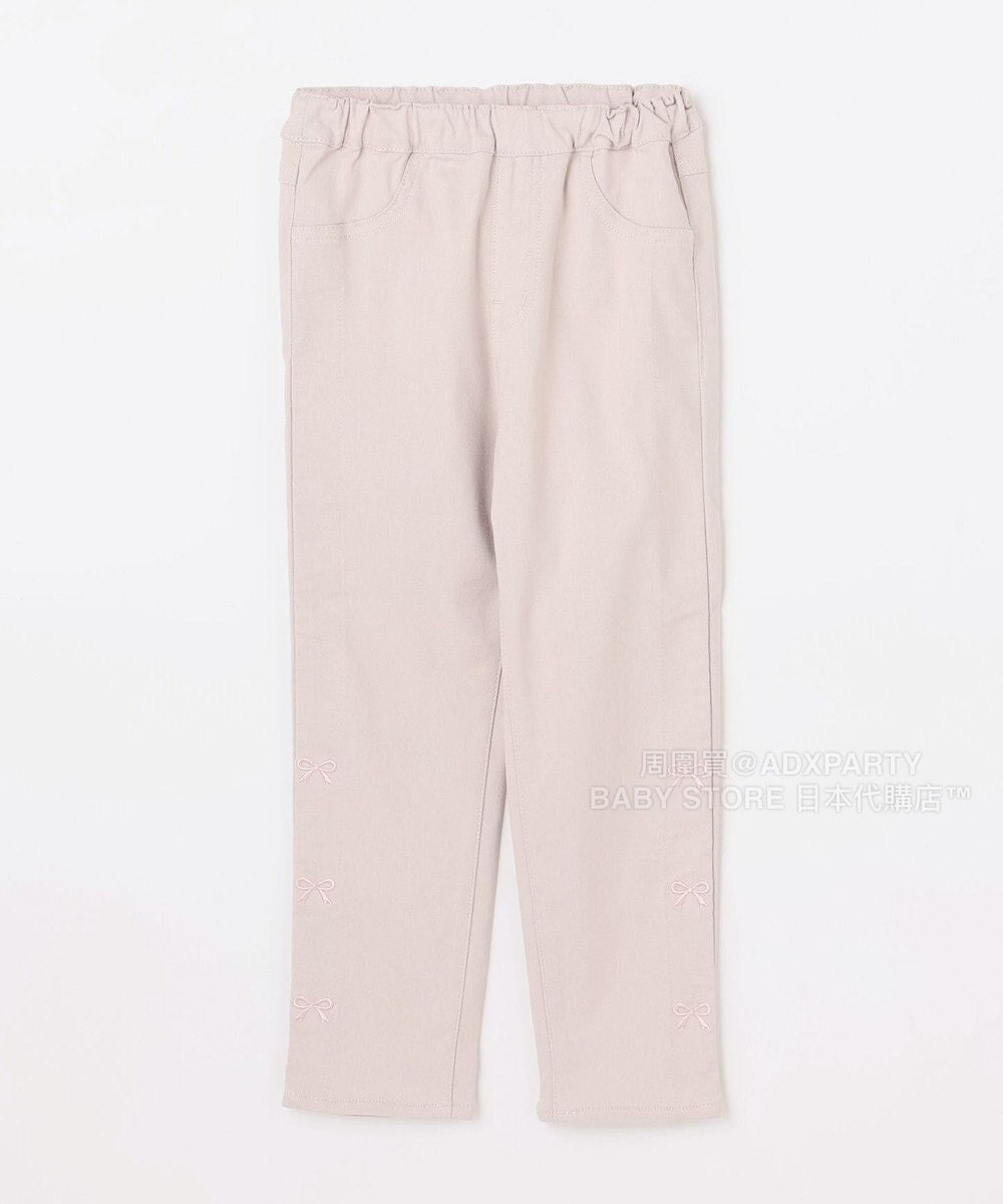日本童裝 aF#a325 蝴蝶結休閒長褲 100-160cm 女童款 秋季 PANTS