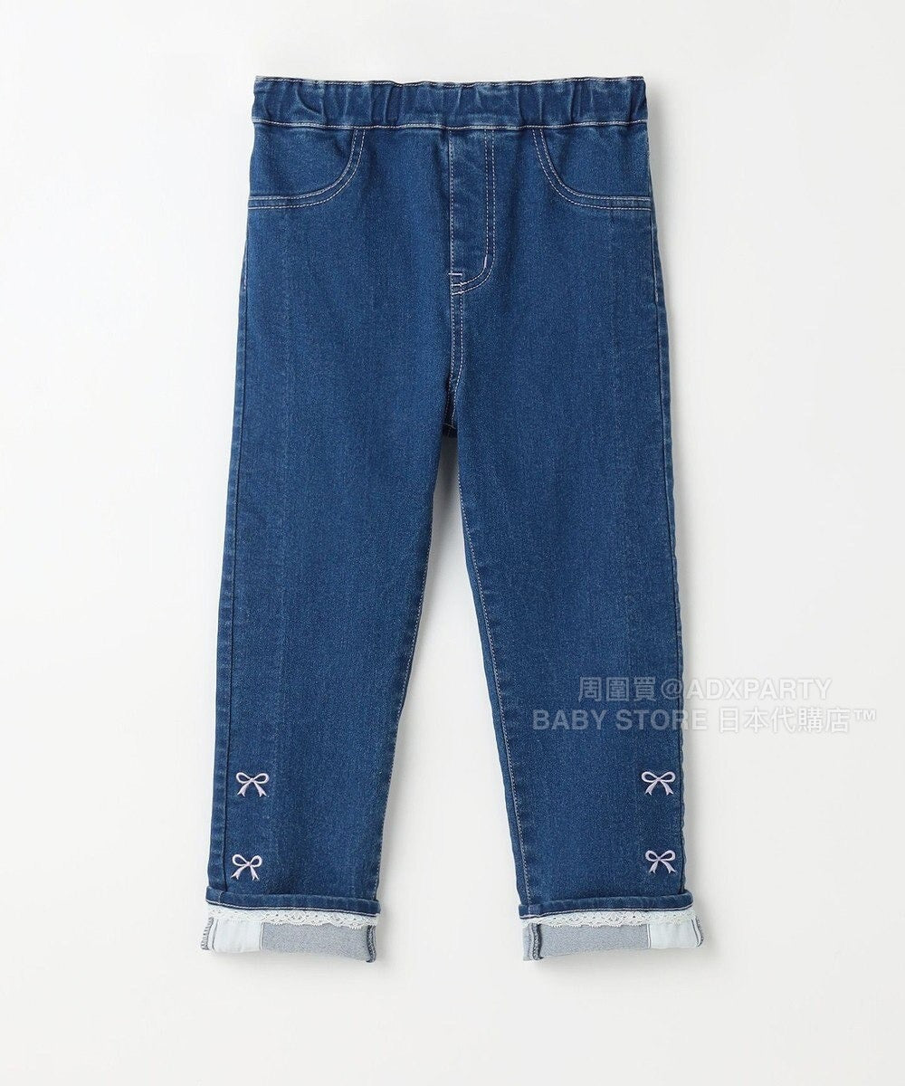 日本童裝 aF#a325 蝴蝶結休閒長褲 100-160cm 女童款 秋季 PANTS
