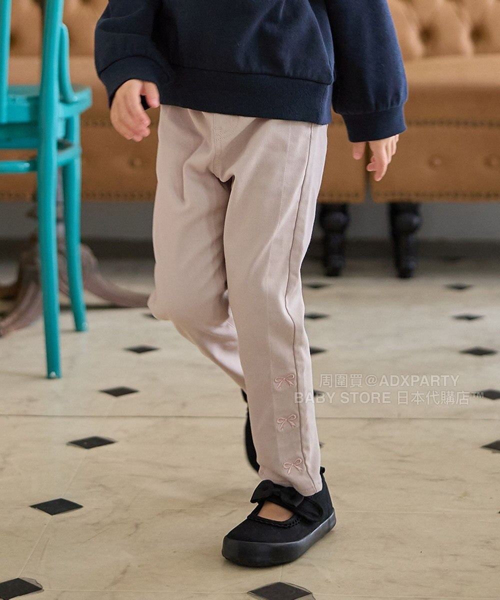 日本童裝 aF#a325 蝴蝶結休閒長褲 100-160cm 女童款 秋季 PANTS