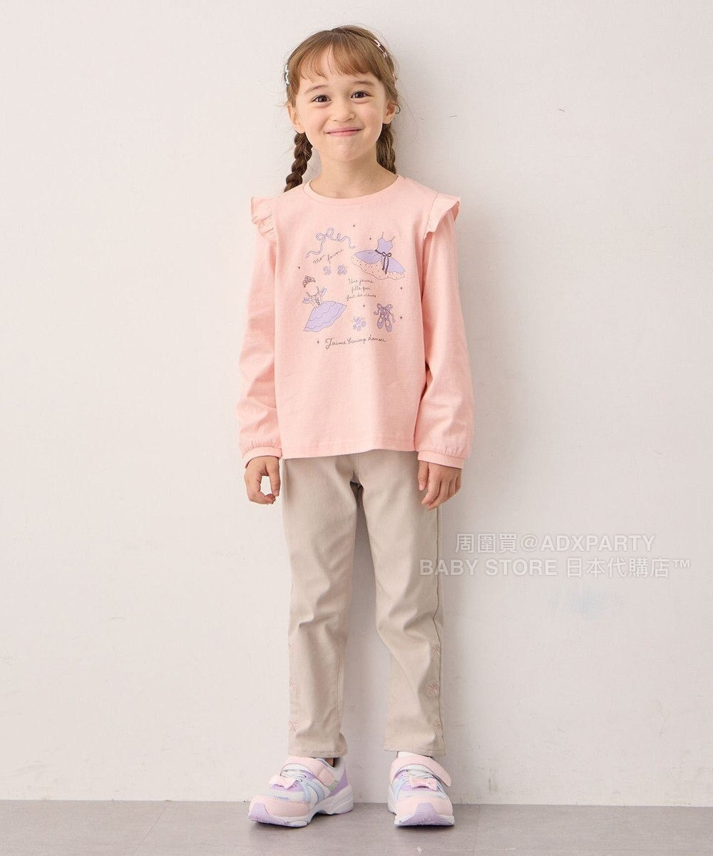 日本童裝 aF#a325 蝴蝶結休閒長褲 100-160cm 女童款 秋季 PANTS