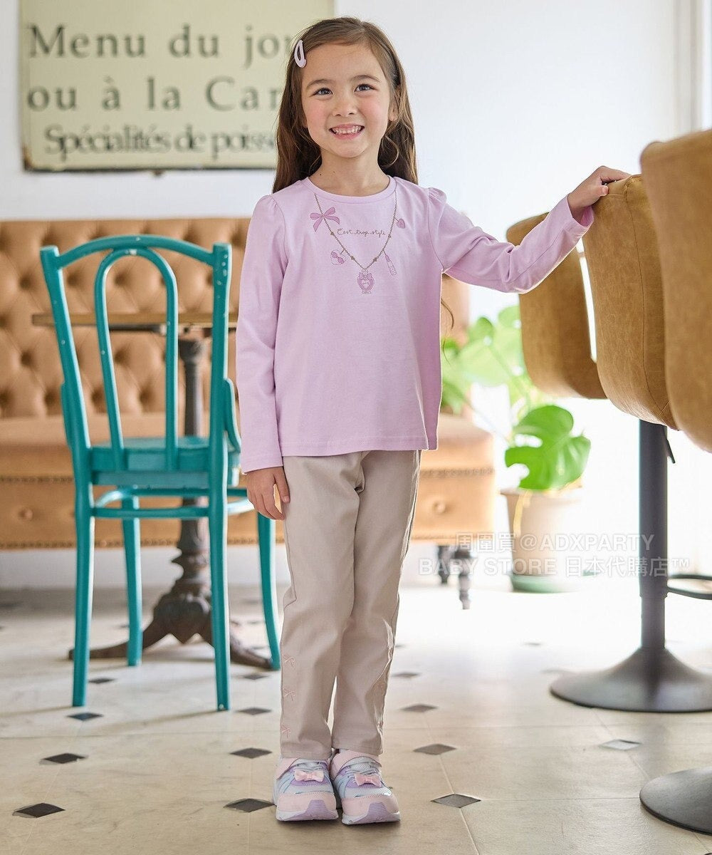 日本童裝 aF#a325 蝴蝶結休閒長褲 100-160cm 女童款 秋季 PANTS