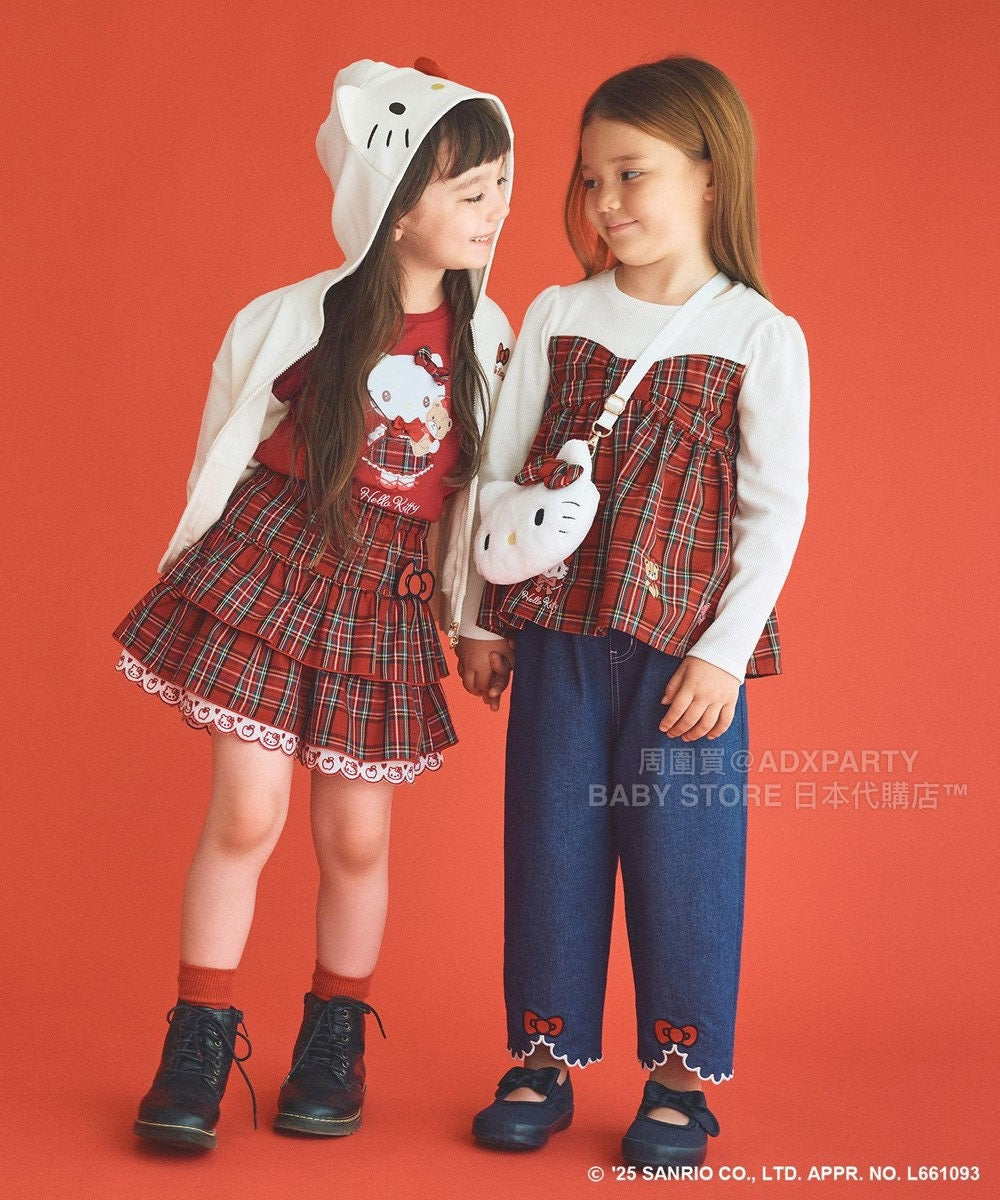 日本童裝 aF#a325 x sanrio Hello Kitty 衛衣外套 110-150cm 女童款 秋季 OUTERWEAR