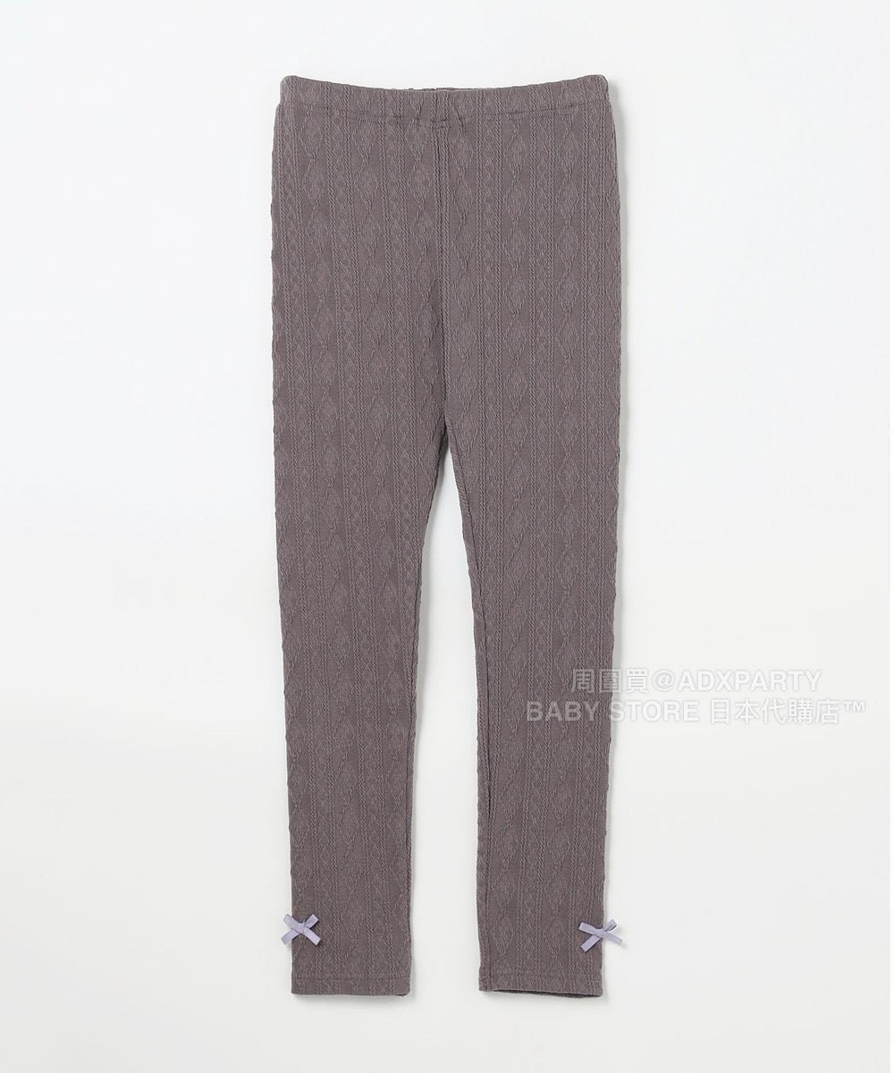 日本童裝 aF#a325 提花緊身褲 90-150cm 女童款 秋季 PANTS