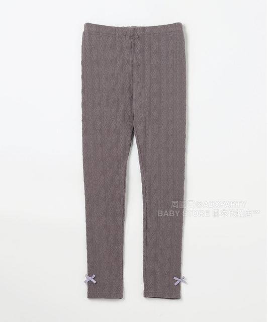日本童裝 aF#a325 提花緊身褲 90-150cm 女童款 秋季 PANTS